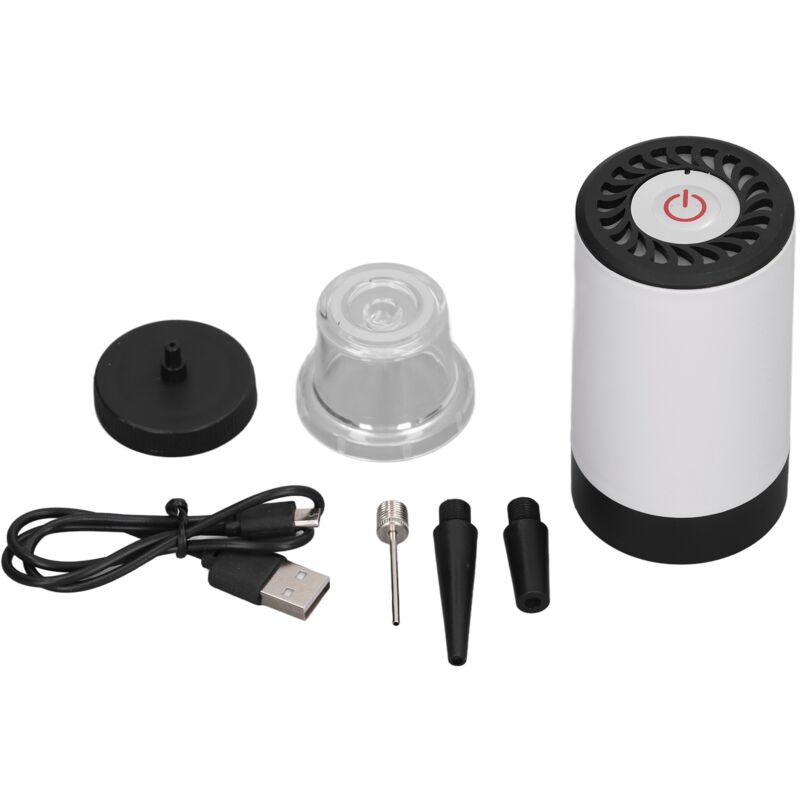Elektrische Pumpe für Vakuumbeutel, tragbare Vakuumpumpe für Aufbewahrungsbeutel, Vakuumbeutelpumpe, 800-mAh-Akku, USB-aufladbar, bläst auf