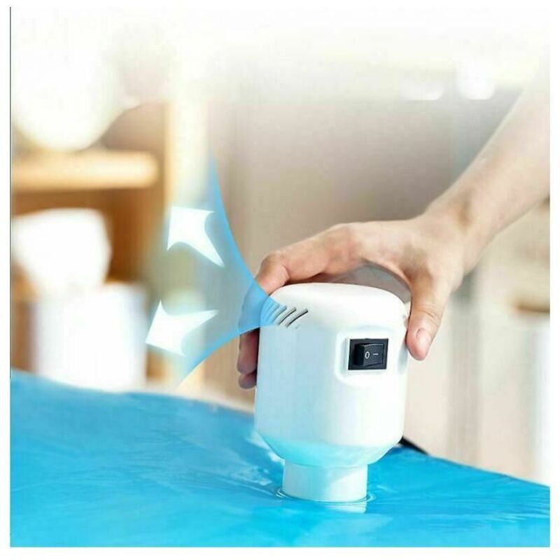 Ymyny - Elektrische Vakuumpumpe für die Aufbewahrung von Kleidung zu Hause und auf Reisen, sorgt für optimale Abdichtung von Aufbewahrungsbeuteln.