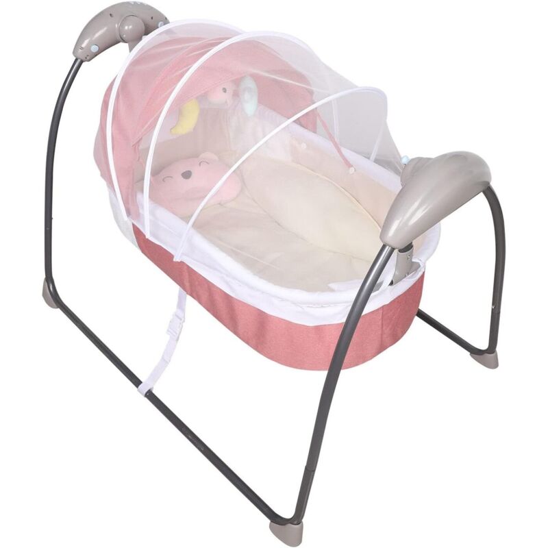 Elektrische Wiege, Automatik schaukel Elektrische Intelligenter Schaukelwiege mit Musik, 5-Gang Swing Babywiege W/Fernbedienung