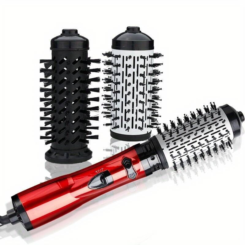 Elektrischer 2-in-1-Lockenkamm mit Rotationsfunktion für elegante und dynamische Locken – perfekt für den Heimgebrauch