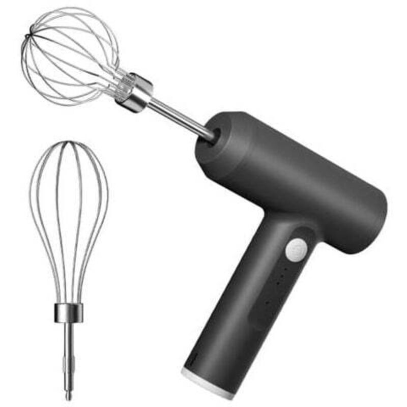 XVX - Elektrischer Doppeldraht-Eischläger, Mixer, Schneebesen mit 3 Geschwindigkeiten, kabelloser vertikaler Handmixer mit Eiertrenner zum Backen von