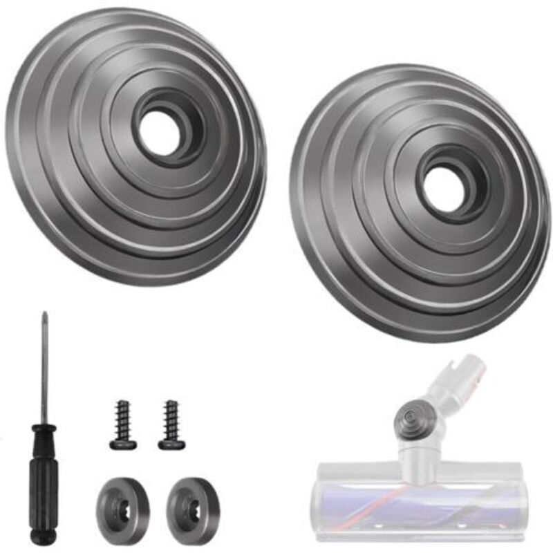 Ersatzkugelrad für Dyson Staubsaugerzubehör, passend für Dyson V8, V10, V11 und V15. Dyson Zubehör, rollbare Bodenbürste. Ersatzteil für Dyson