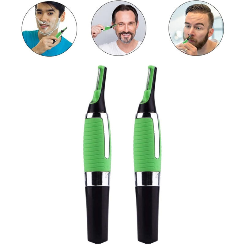 Elektrischer Haarschneider und Rasierer für Männer, professioneller hypoallergener Trimmer für Nacken-, Nasen-, Augenbrauen- und Körperhaare.