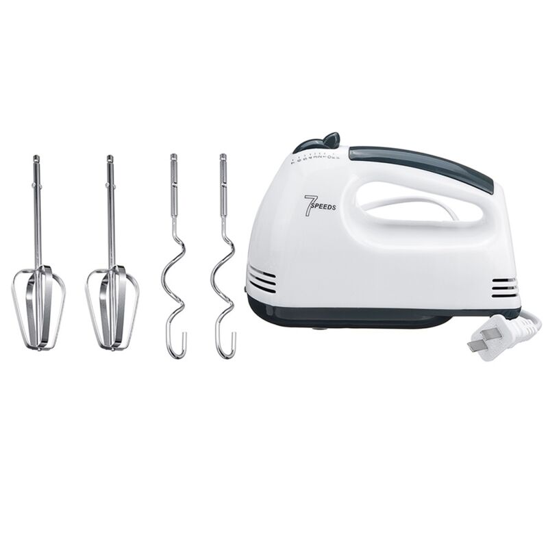 Elektrischer Handmixer mit 7 Geschwindigkeitsstufen für Teig, Sahne und Eier – Schneebesen