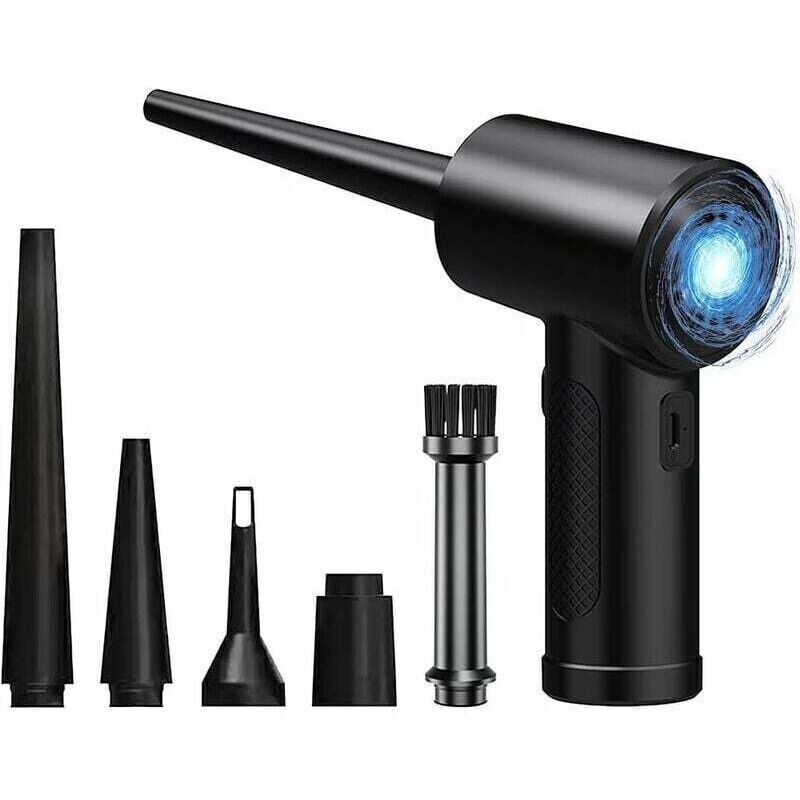 Elektrischer Luftreiniger, Mini-Staubsauger, elektrischer Staubentferner, kabelloser tragbarer Gebläse, für Laptop, Sofa, Auto, wiederaufladbarer