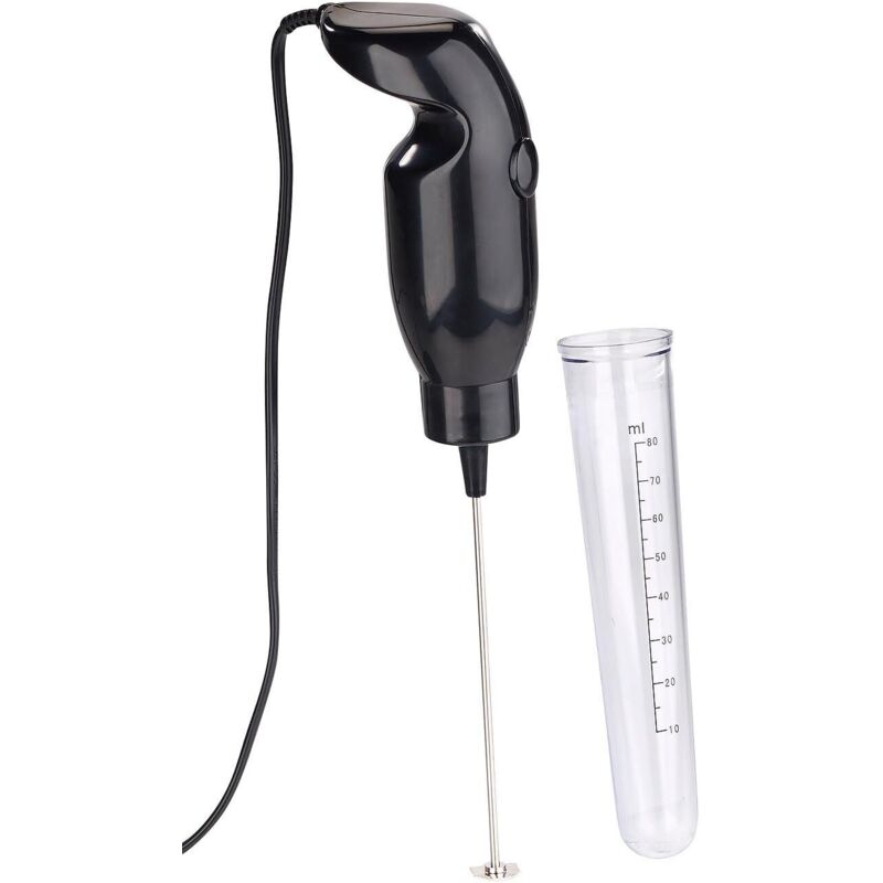 Elektrischer Quirl-Mini-Handmixer mit Mixbecher-Aufsatz, 15 Watt (Frappe Handmixer, Quirl Mixer, Zerkleinerer)