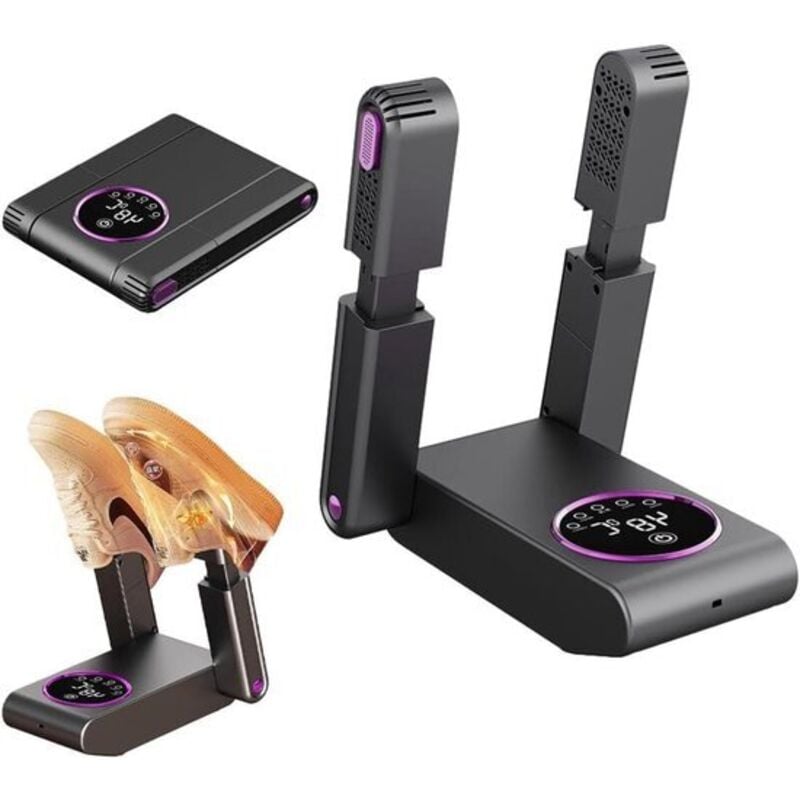 Elektrischer Schuhtrockner für Boxhandschuhe mit UV-Sterilisation 360°-Wärmezirkulation Intelligenter Timer Energiesparend Faltbar Beseitigt effektiv