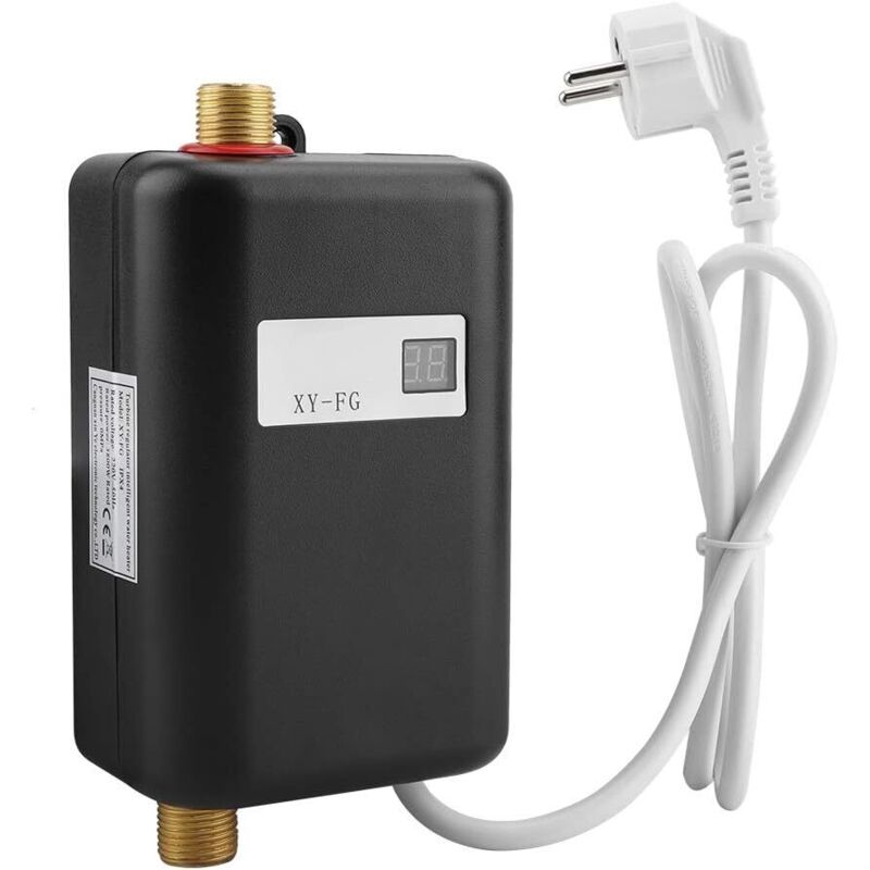 INHHUB Elektrischer Warmwasserbereiter, 220 V, 3400 W, Durchlauferhitzer, geeignet zur Umwandlung von kaltem Wasser in heißes Wasser, einstellbare