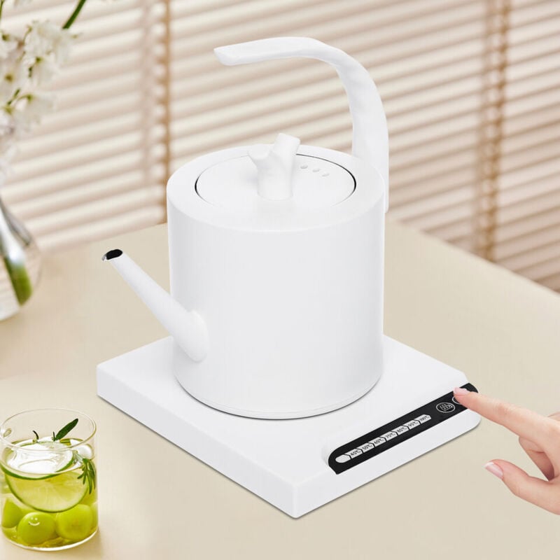 Elektrischer Wasserkocher 1L Elektrischer Wasserkocher mit Sockel Edelstahl1000W