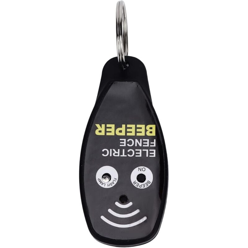 Elektrischer Zaun-Piepton, tragbarer elektrischer Zaun-Piepton mit Ein-/Aus-Taste und Kontrollleuchte für landwirtschaftlichen Zaun, Schwarz