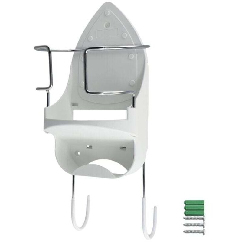 Elektrisches Bügeleisen, Wandmontage, Bügelbrett-Organizer, Lagerregal mit abnehmbaren Haken – 2