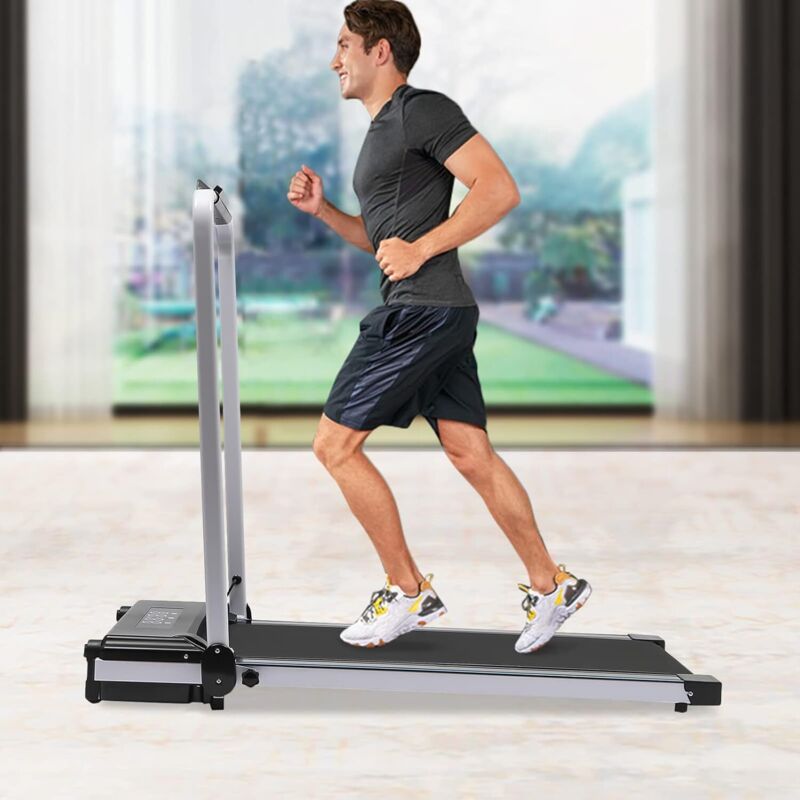 Elektrisches Laufband für Zuhause, faltbar Walking Pad 0.8-10 km/h 2HP Under Desk Schreibtisch Treadmill LED-Display und Fernbedienung für Zuhause &