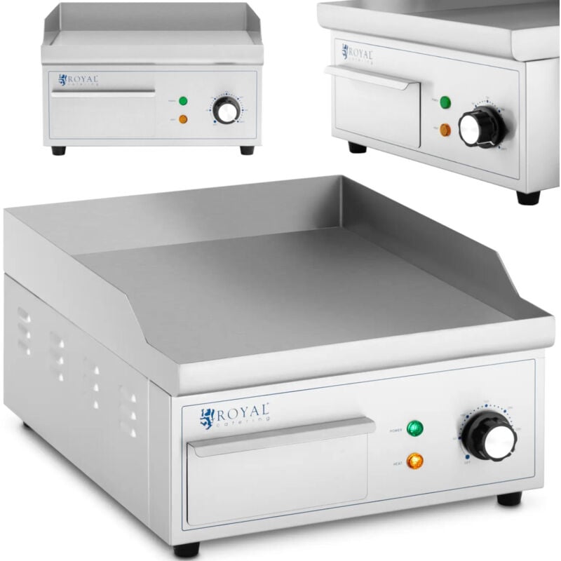 Elektrogrill, glatte Grillplatte, 35 x 38 cm, 2000 W