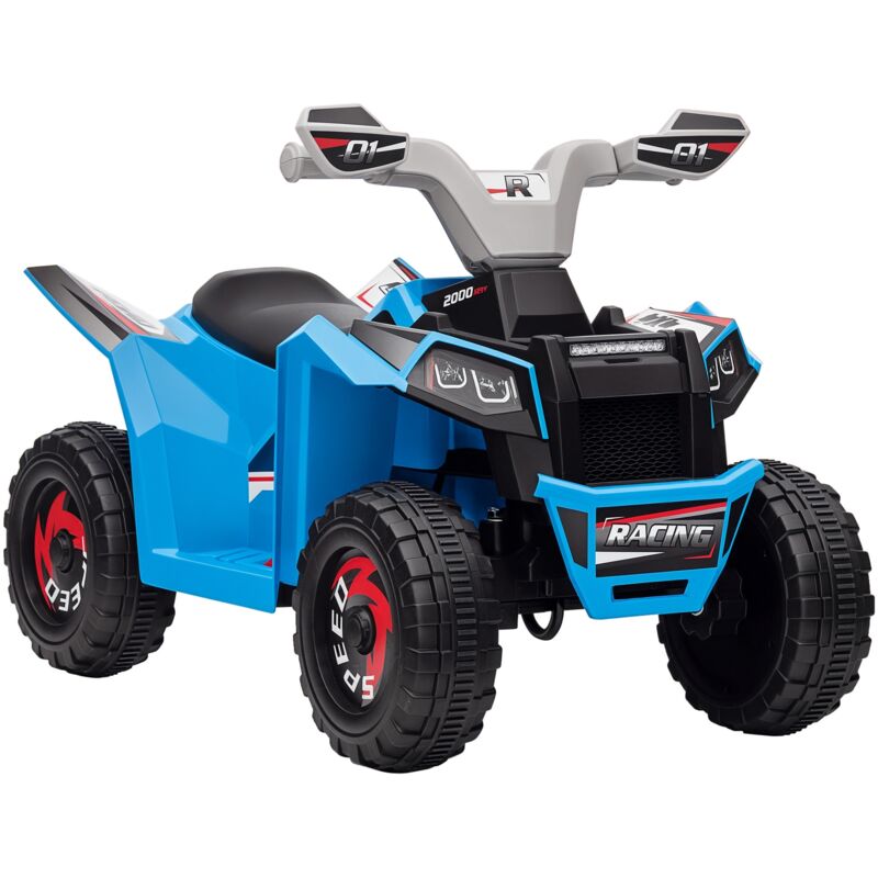 Homcom - Kinder Quad Elektro 6V Kinderquad mit Vorwärts-, Rückwärtsfunktion, Elektro-Quad für Kinder 1,5-3 Jahre Blau