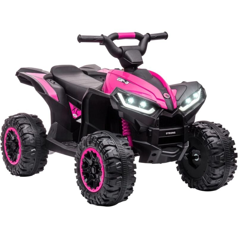 Lunsy - Elektro-Quad für Kinder, 4-Rad-Elektroauto für Kinder mit Musik, 12 v, 6 km/h max, Hupe, LED-Licht, 18–36 Monate, Weihnachtsgeschenke für