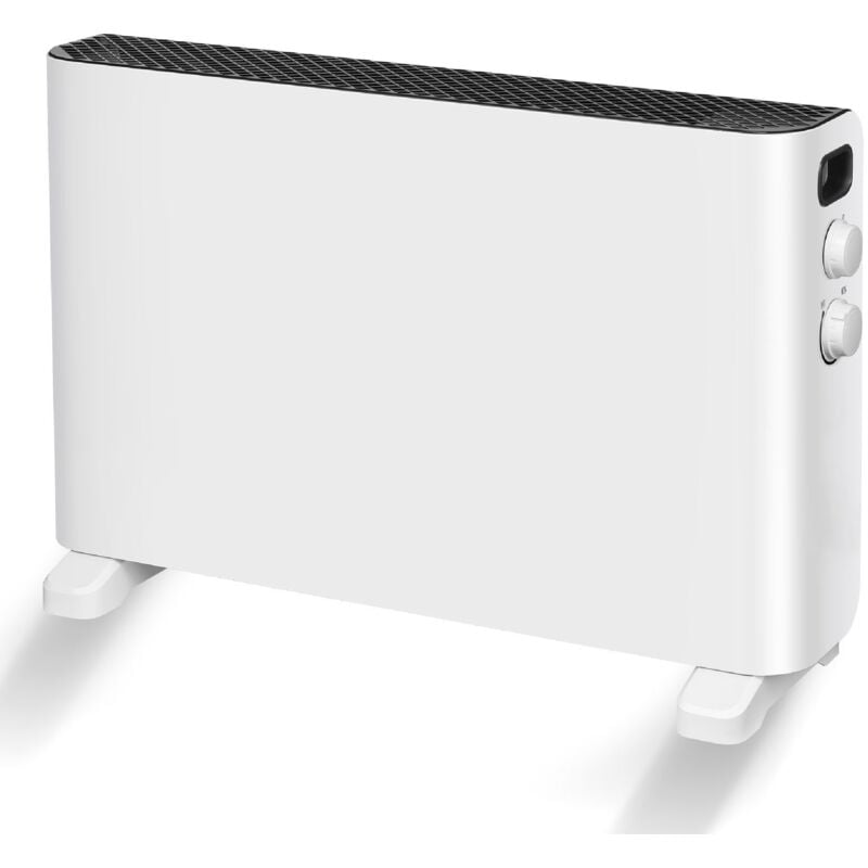 Elektroheizung 2000W Konvektor Heizung Standheizung Thermostat Stufenlos - Raumheizung mit Überhitzungsschutz und 2 Standfüßen
