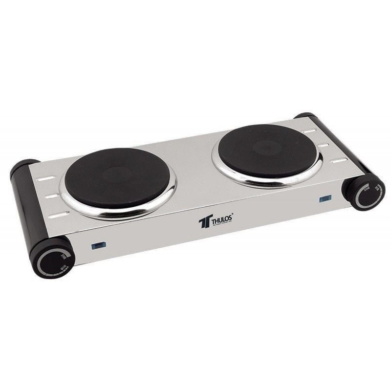 Suinga - Elektroherd 2 Edelstahlbrenner 50x29 cm