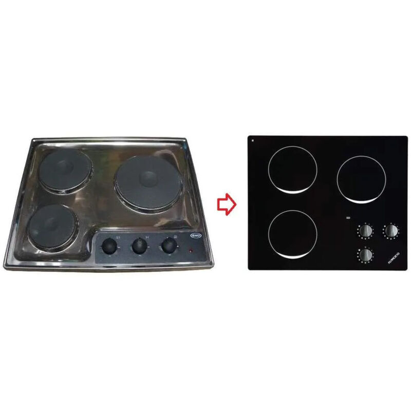 ENO - Elektroherd mit 3 Kochstellen