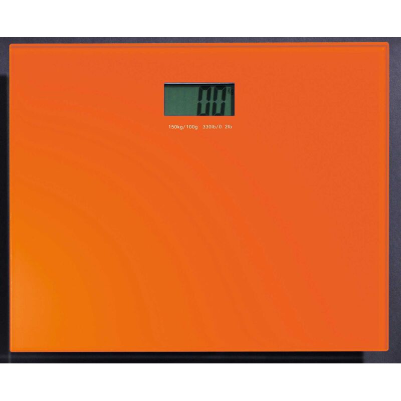 Kiamami Valentina - Orangefarbene Elektronische Personenwaage Aus Glas