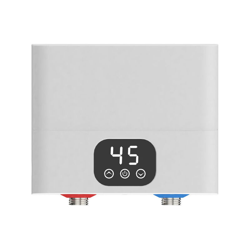 Elektronischer Durchlauferhitzer Küche 220v 5500W Warmwasserbereiter Elektrisch Instant Klein Durchlauferhitzer Dusche mit led Temperaturanzeige für