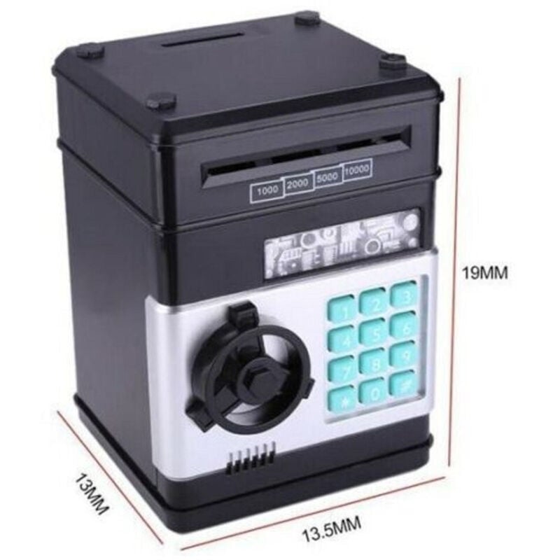 Trade Shop Traesio - Trade Shop - elektronisches sparschwein atm safe für kinder bargeld münzen -