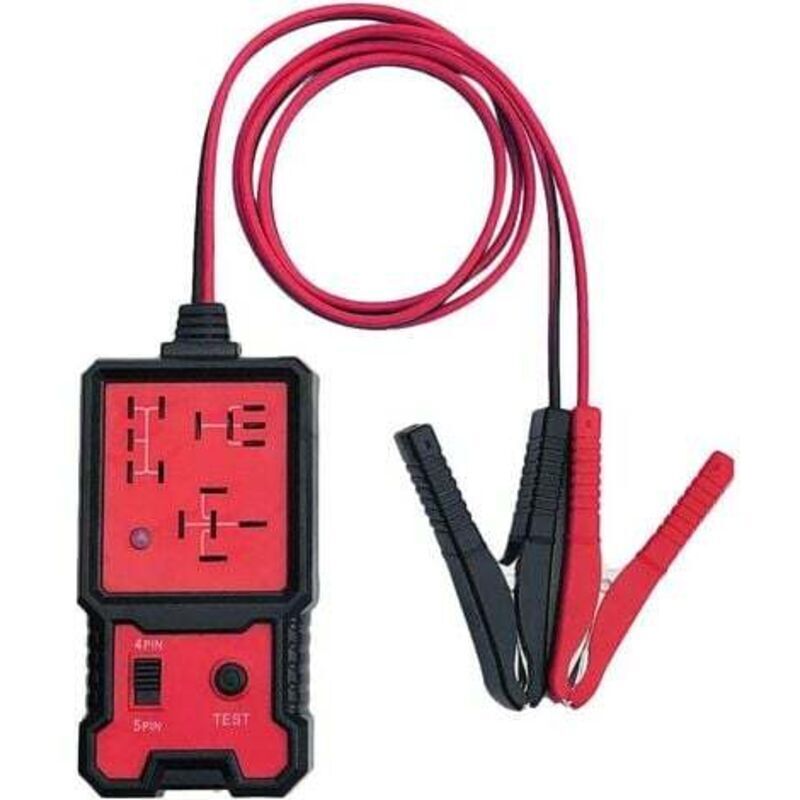 Elektronischer Relais-Tester, 12V-Autobatterie-Tester mit Klemmen für die automatische Relais-Diagnose