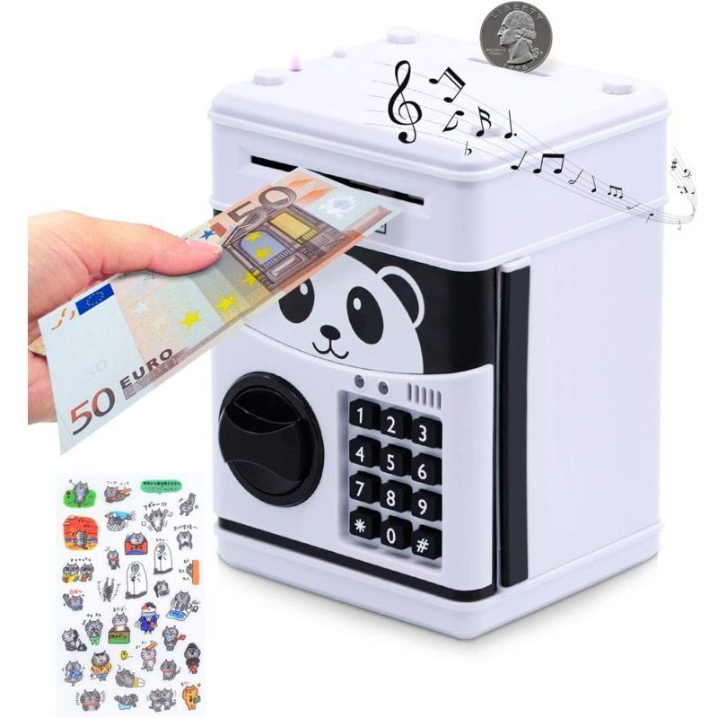 Elektronisches Sparschwein mit Passwort, Geldautomaten-Sparschwein – intelligente Spardose mit Sprachansage für Kinder, Sparschwein zum Sparen von