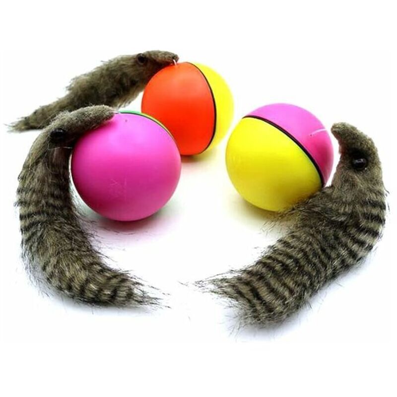 Jalleria - Elektronisches Spielzeug, Haustier, Hund, Katze, elektrischer Biber, Wiesel, Spielzeug, Roller, Sprungball, Spielzeug, Hündchen, lustiges