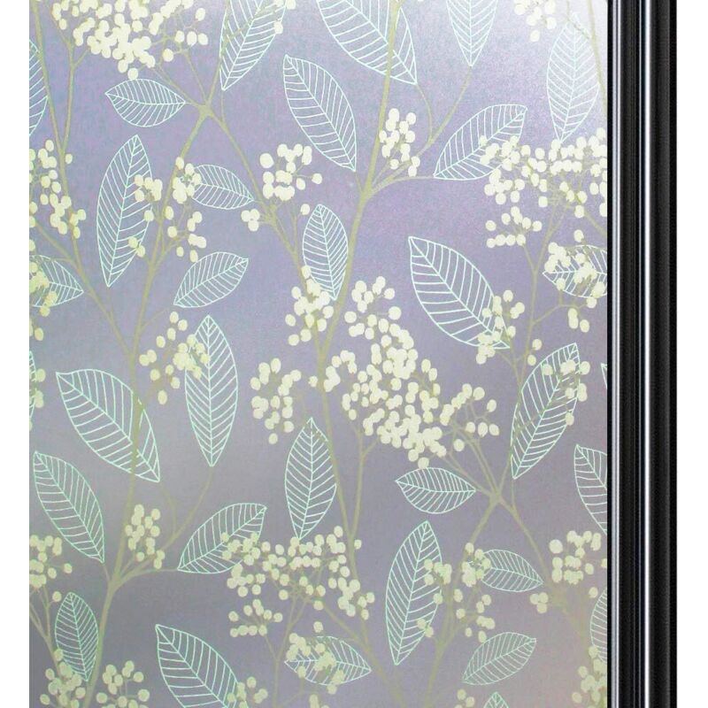 Elektrostatische Fensterfolie, Anti-Peep-Sichtschutz, Fensterfolie, Verdunkelungsfensterfolie, blickdichte Fensterfolie, Sichtschutz, nicht klebend,