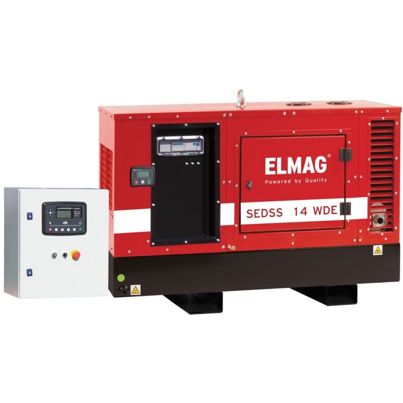 Notstrom-Komplettpaket sedss 34WDE-ASS DIESEL-Stromerzeuger mit kubota V3300 Motor, (super-schallgedämmt) inkl. Start-Stop-Automatik bei Netzau