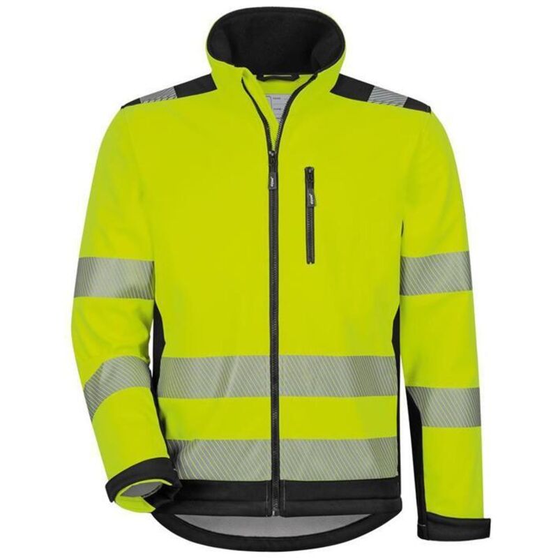 Warnschutz-Softshelljacke Ryan 22745 Gr. m leuchtgelb/schwarz - Elysee