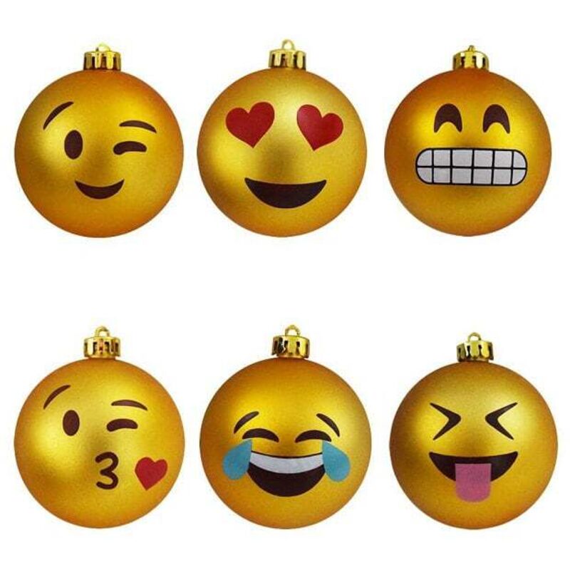 Emoji-Weihnachtskugeln