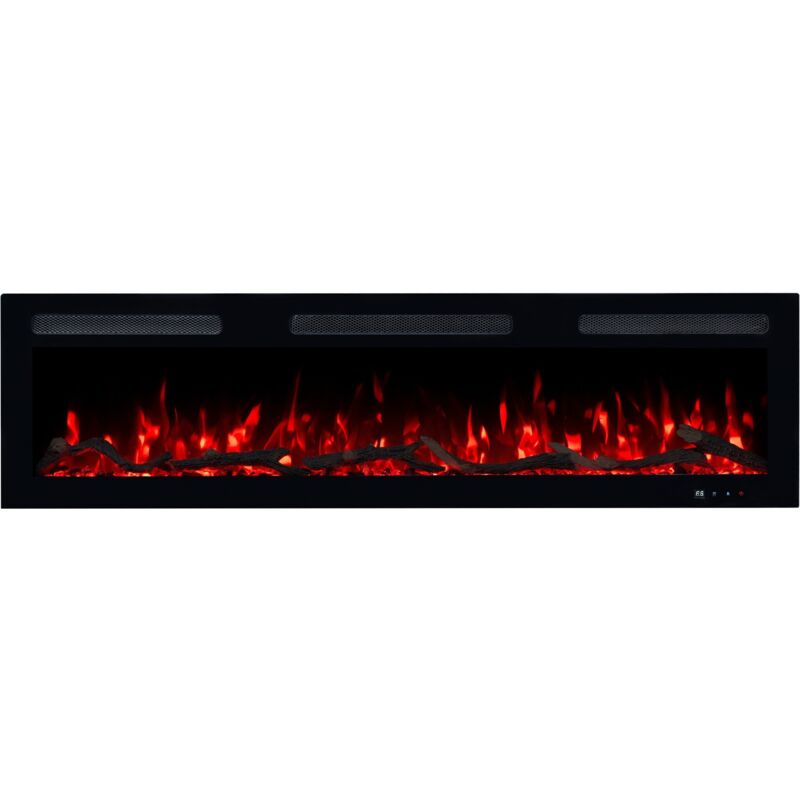 Emotion Flame Monarch 107 - 900/1800 W - Elektrischer Kamin - Premium-Feuer - wand- und einbaubar - 107x13x35 cm - dekorativer LED-Kamin mit Heizung