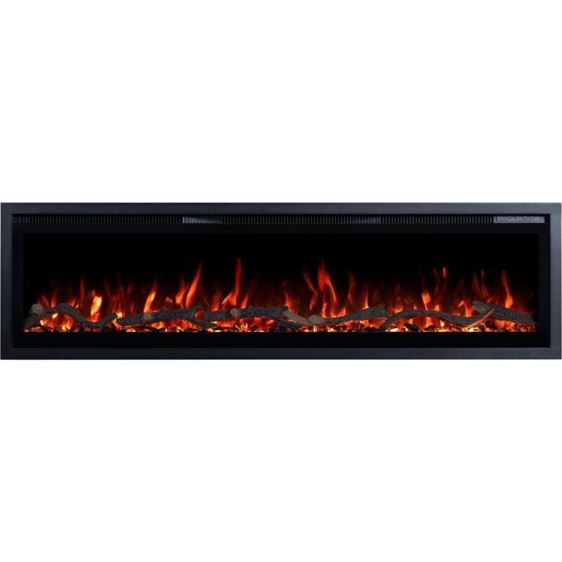 Emotion Flame Regal 126 - 900/1800 W - Elektrischer Kamin - Premium-Feuer - wand- und einbaubar - 126x35x12 cm - dekorativer LED-Kamin mit Heizung