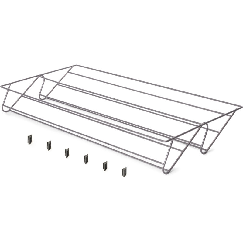 Emuca Quartz Schuhschublade für Kleiderschränke und Ankleidezimmer, 740 (M90), Stahl, Titan