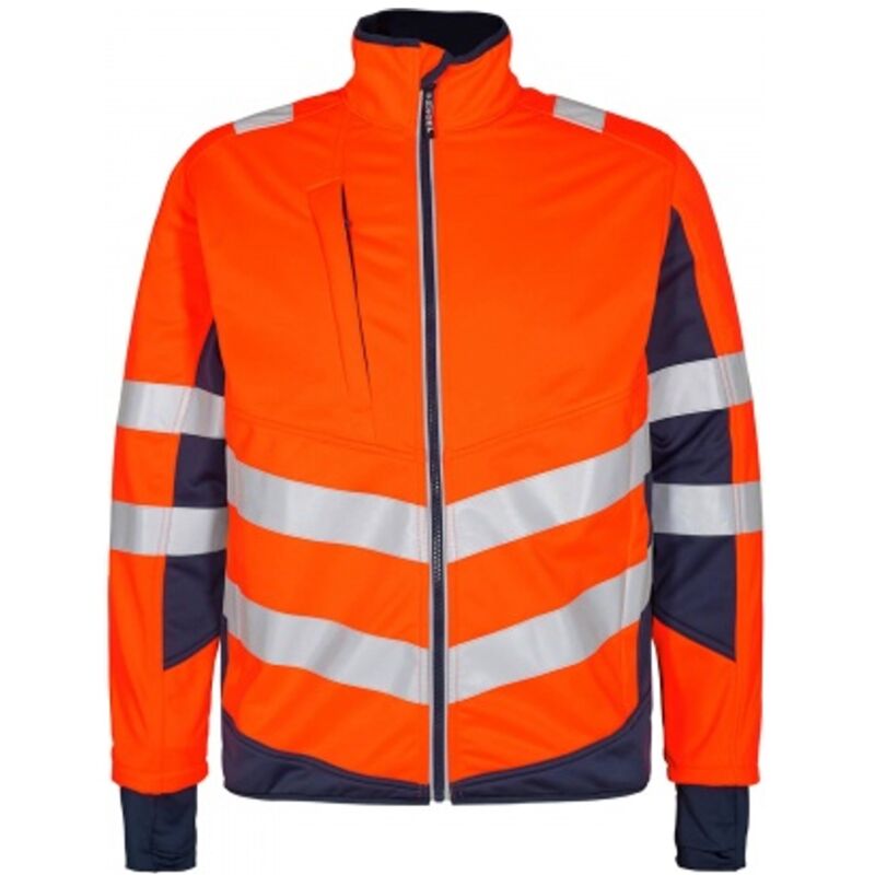 Warnschutz Softshell Jacke Safety 1158-237-10165 Gr. xl orange/blue ink - Engel