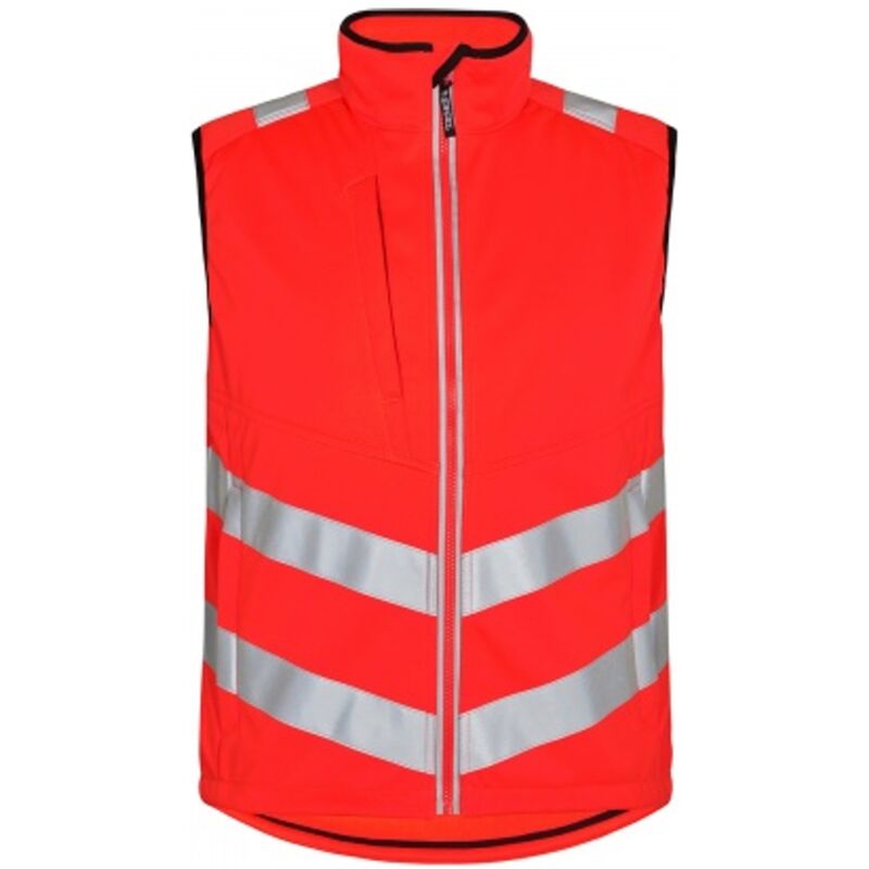 Warnschutz Softshell Weste Safety 5156-237 Gr. l rot - Engel