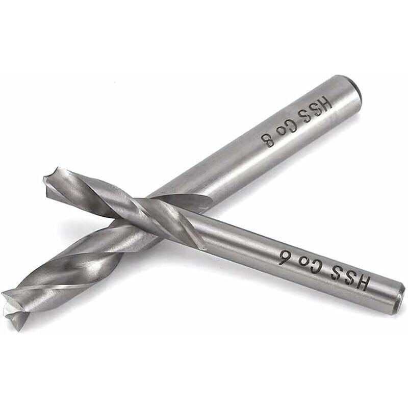 ZVD - Ensemble de 2 forets de soudage par points, forets de soudage par points hss Co M6 et M8, ensemble d'outils de perçage de soudage en acier