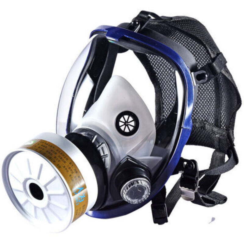 Ensoleille Wiederverwendbare Vollgesichtsmaske zum Schutz vor organischen Gasen und Dämpfen, Benzol, Ketonen und Ammoniak. Filterschale +
