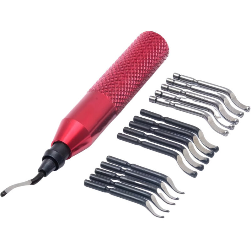 Entgratwerkzeug, Gratentferner mit 15 Klingen in 3 Modellen, 360° drehbare Entgratklingen, Entgrater für 3D-Druck, Epoxidharz, Aluminium, Kupfer,