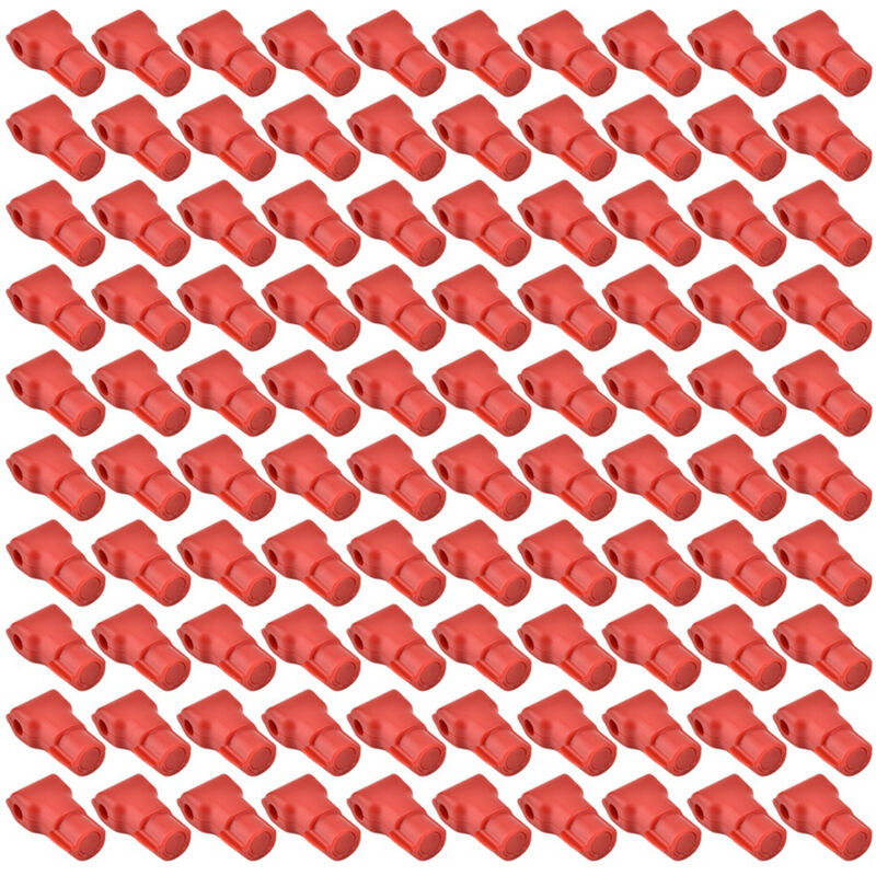 Eosnow 100 PCs Mobiltelefon Anti -Diebstahl -Haken -Lock -Einzelhandelsgeschäft Waren rot (7mm)