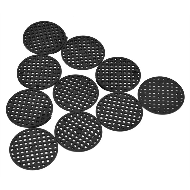 10PCS Gartenarbeit Blumentopf Loch Mesh-Matte Pad Anlage Blumenerde Bonsai Boden Gitter Matte (4,5 cm) - Eosnow