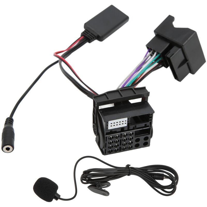 Eosnow - 12pin Bluetooth 5.0 Aux -Audio -Kabel -Adapter -Mikrofon Hände kostenloser Austausch für 207 307 407 308