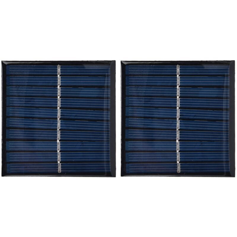 Eosnow - 2 Stück Mini-Solarpanel, tragbar, gekapselte Zelle, Epoxidharz, flexibel, für Heimwerker, 0,7 w, 5 v, 0–140 mA