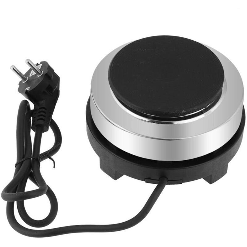 Eosnow 220V 500W Tragbarer Mini-Elektroherd, Kochplatte, Multifunktionale Heizung für Zuhause (EU-Stecker)