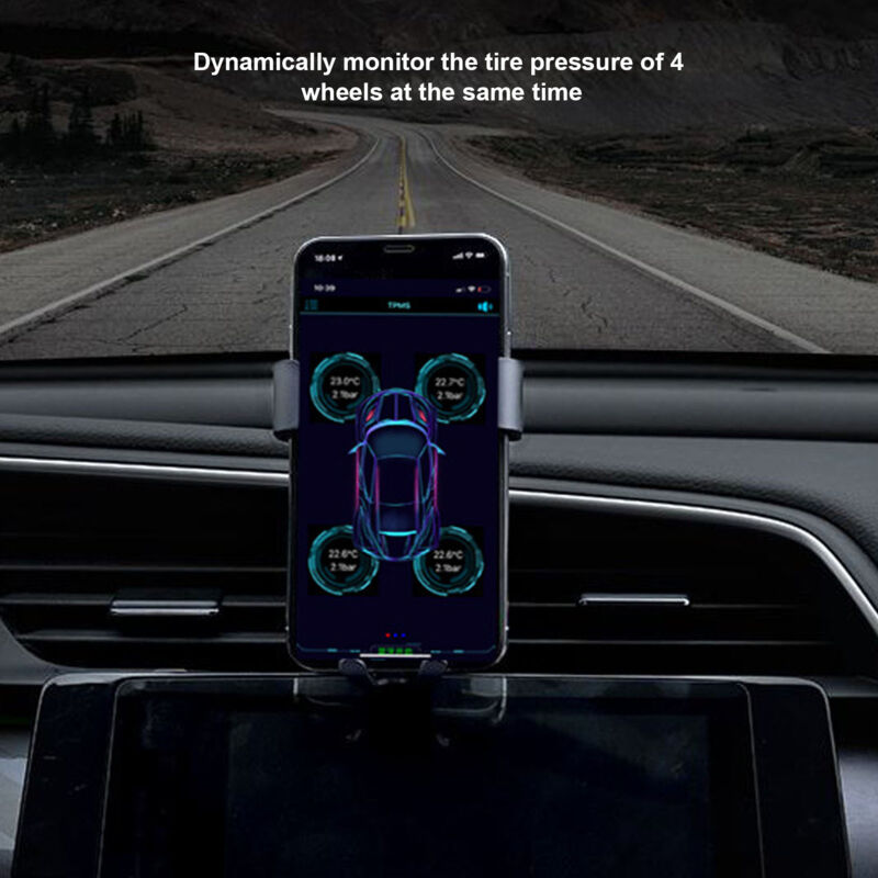 Eosnow Bluetooth 5.0 Reifendrucksensor Real -Time -Überwachung für Android iOS IP67 wasserdicht