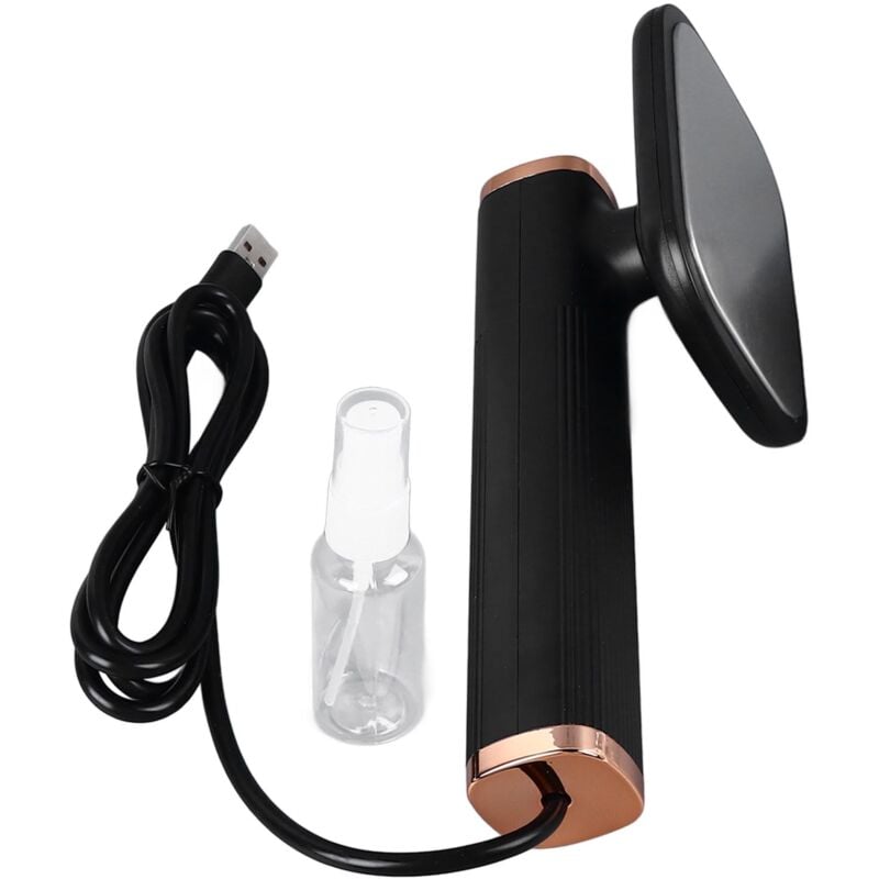 Eosnow Dampfbügeleisen, drehbar, 20 ml Fassungsvermögen, tragbare Mini-USB-Stecker-Bügelmaschine für Zuhause, Reisen, Schlafsäle, Schwarz