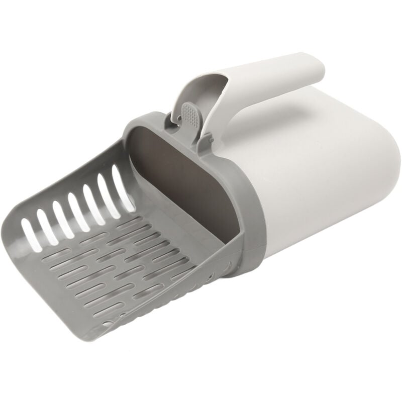 Katzenstreu -Schaufel mit Müllbehälter tragbare abnehmbare Haltermüllsäcke - Eosnow