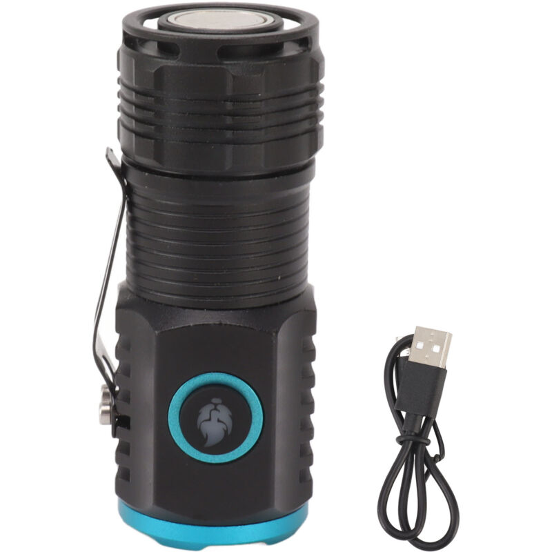 Eosnow Mini leistungsstarke Taschenlampe High Luminous Flux 2000 lm hell USB C wiederaufladbare LED 6 Modi IPX4 wasserdichte Schwanzmagnete