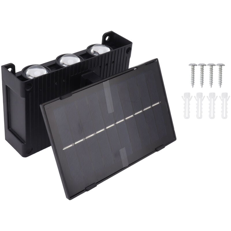 Solar Outdoor Lampen wasserdicht 6 led -Lampen Umgebungswand Lampe für Garten Terrasse Innenhof Terrasse Innen rgb - Eosnow